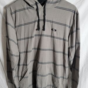 Oakley Gray and Black Patterned Hoodie